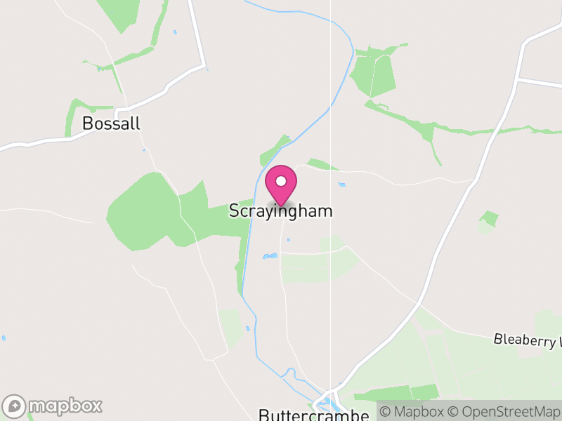 Map of Scrayingham, North Yorkshire