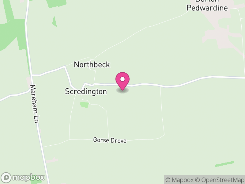 Map of Scredington, North Kesteven