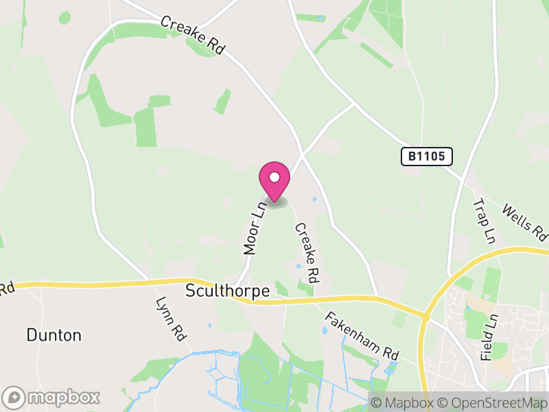 Map of Sculthorpe, North Norfolk
