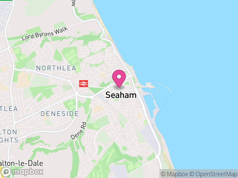 Map of Seaham, County Durham