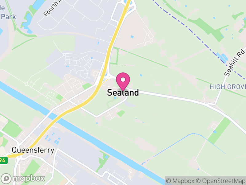 Map of Sealand, Flintshire