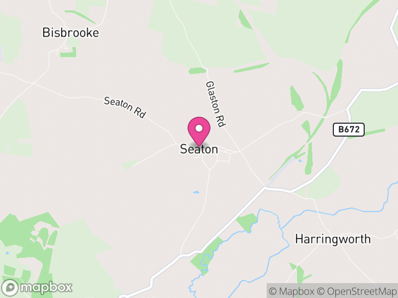Map of Seaton, Rutland