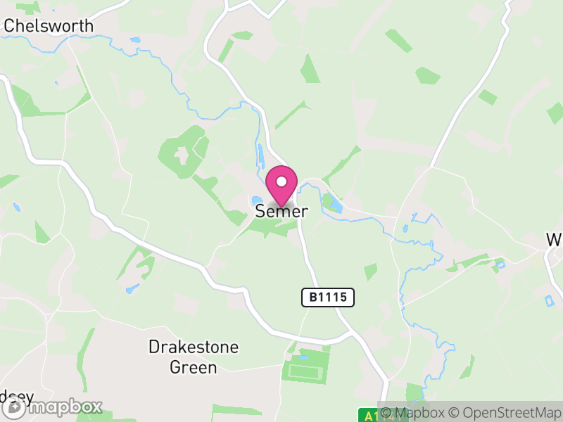 Map of Semer, Babergh