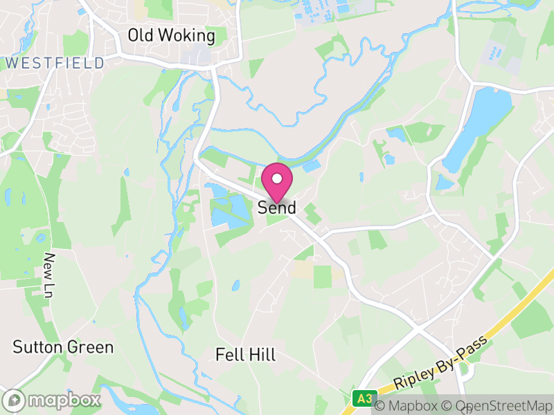 Map of Send, Guildford