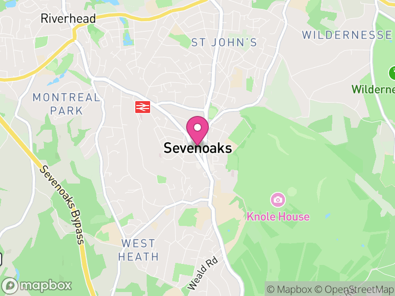 Map of Sevenoaks, Sevenoaks