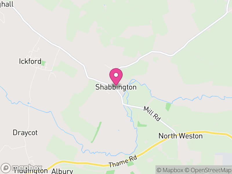 Map of Shabbington, Buckinghamshire