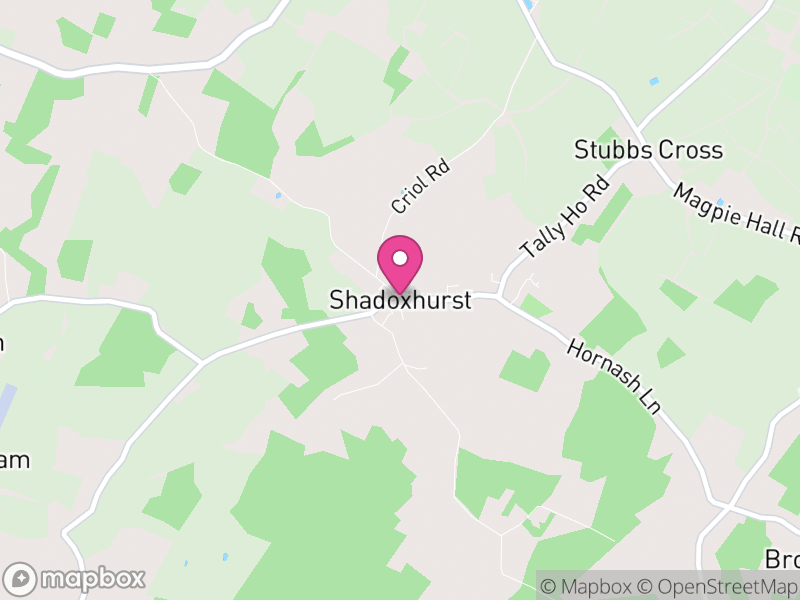 Map of Shadoxhurst, Ashford