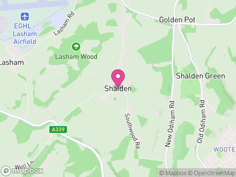 Map of Shalden, East Hampshire