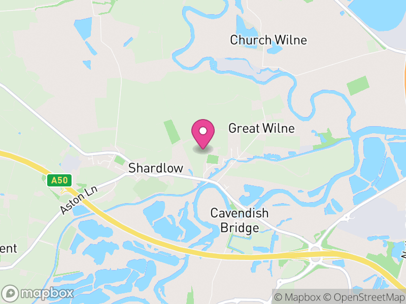 Map of Shardlow and Great Wilne, South Derbyshire