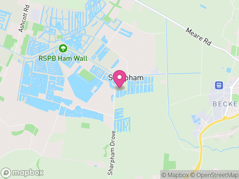 Map of Sharpham, Somerset