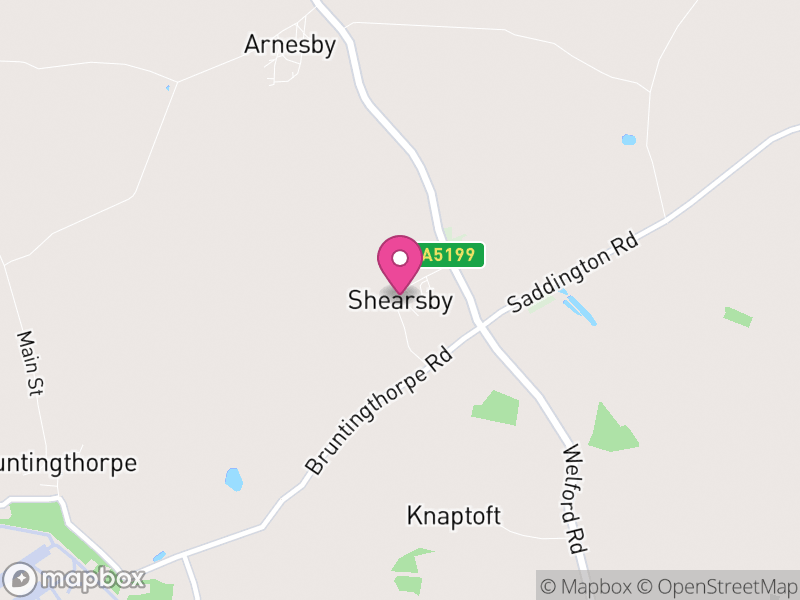 Map of Shearsby, Harborough