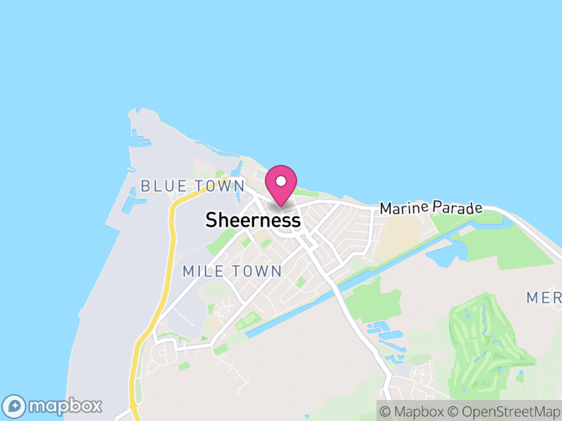 Map of Sheerness, Swale