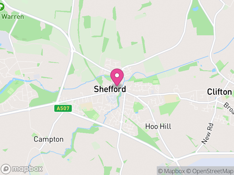 Map of Shefford, Central Bedfordshire