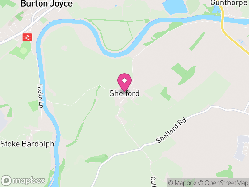 Map of Shelford, Rushcliffe