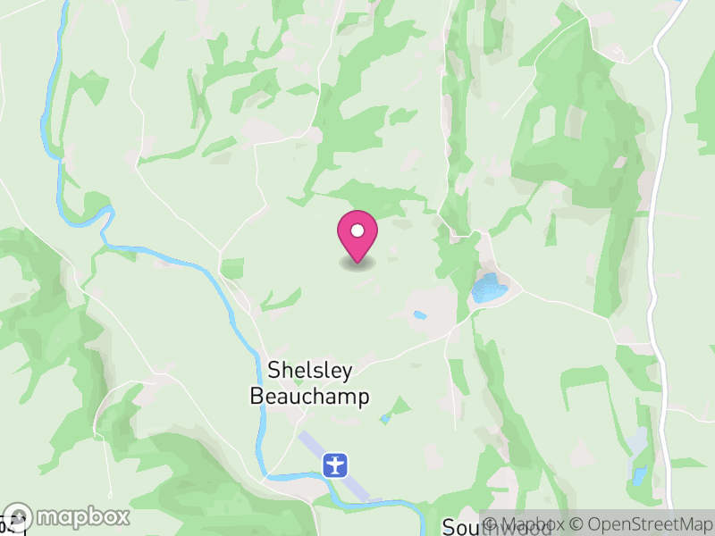 Map of Shelsley Beauchamp, Malvern Hills