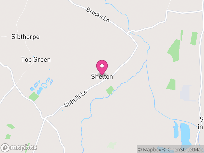 Map of Shelton, Rushcliffe