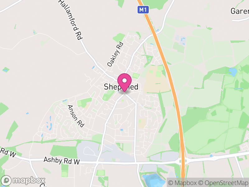 Map of Shepshed, Charnwood