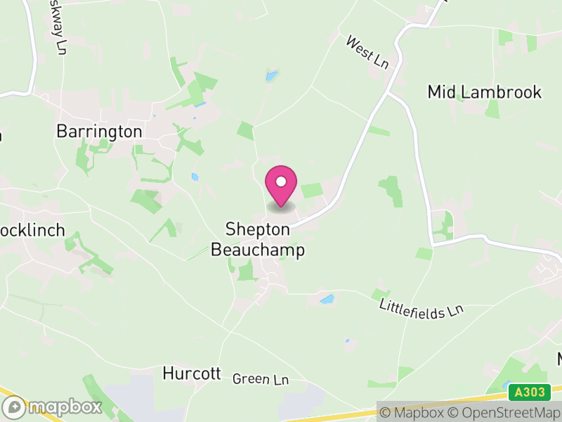 Map of Shepton Beauchamp, Somerset