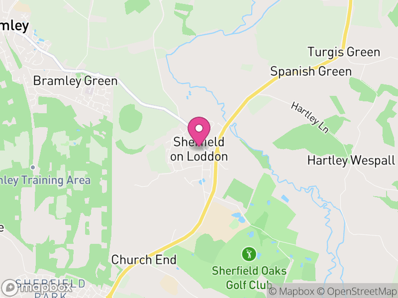 Map of Sherfield on Loddon, Basingstoke and Deane