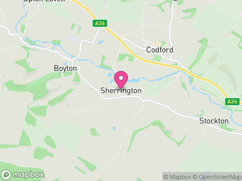 Map of Sherrington, Wiltshire