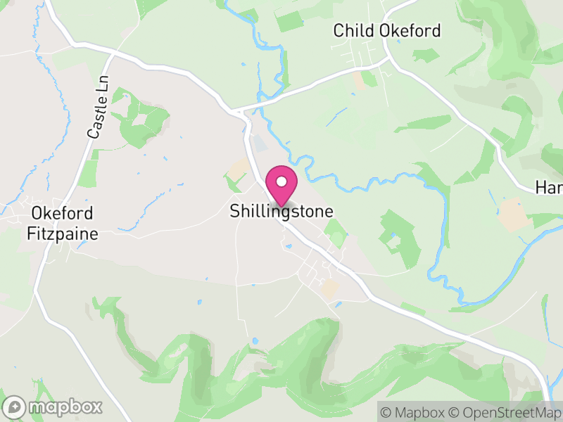 Map of Shillingstone, Dorset