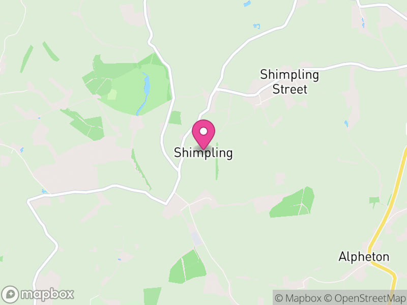 Map of Shimpling, Babergh