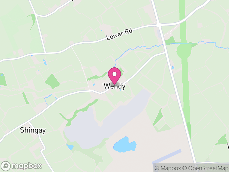 Map of Shingay cum Wendy, South Cambridgeshire