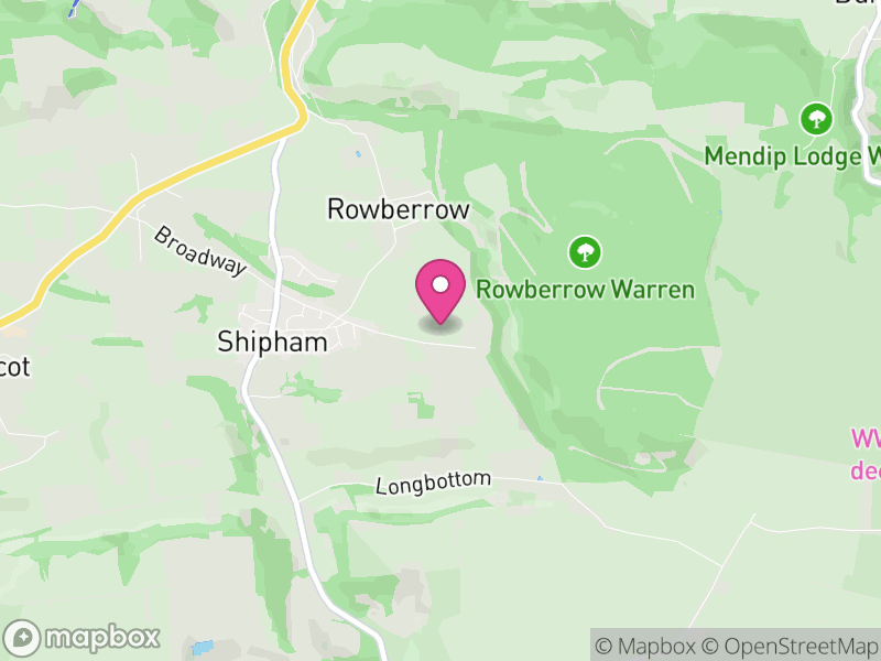 Map of Shipham, Somerset