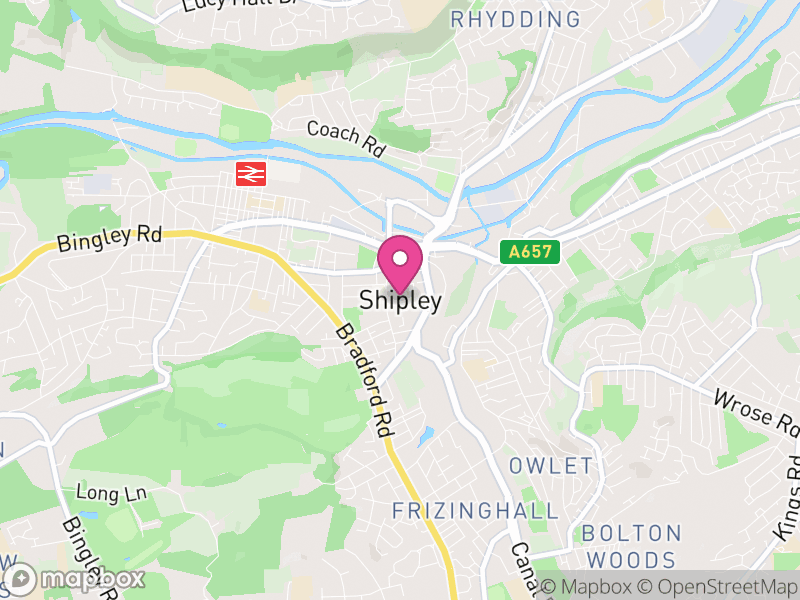 Map of Shipley, Bradford