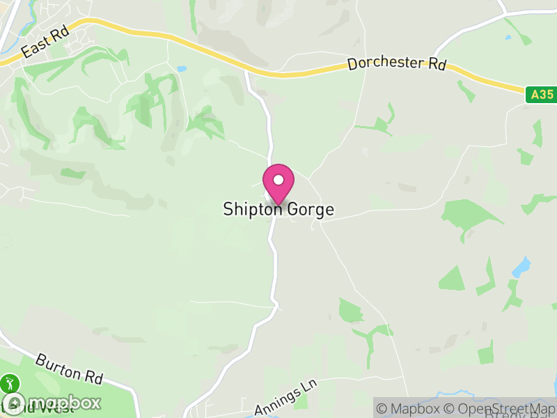 Map of Shipton Gorge, Dorset
