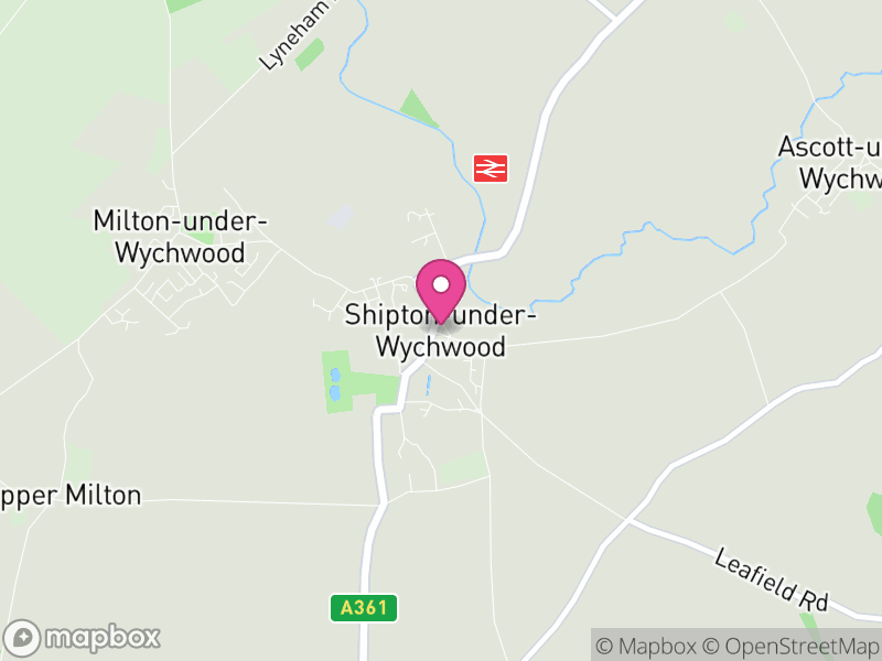 Map of Shipton-under-Wychwood, West Oxfordshire