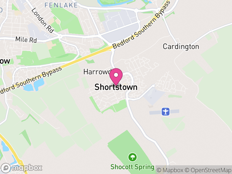 Map of Shortstown, Bedford