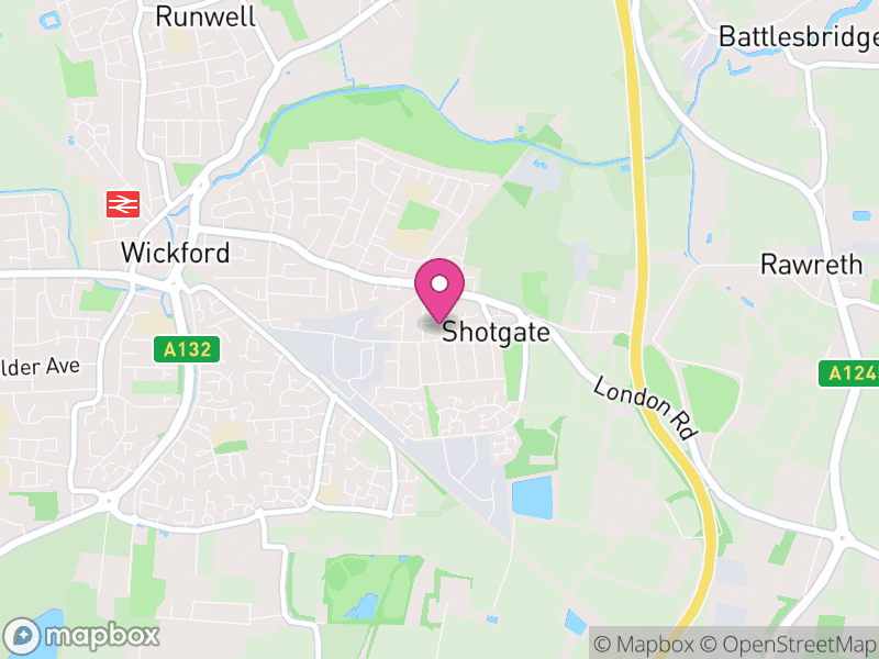 Map of Shotgate, Basildon