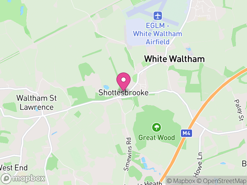 Map of Shottesbrooke, Windsor and Maidenhead