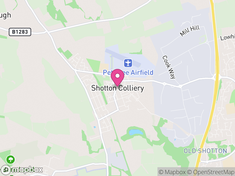 Map of Shotton, County Durham