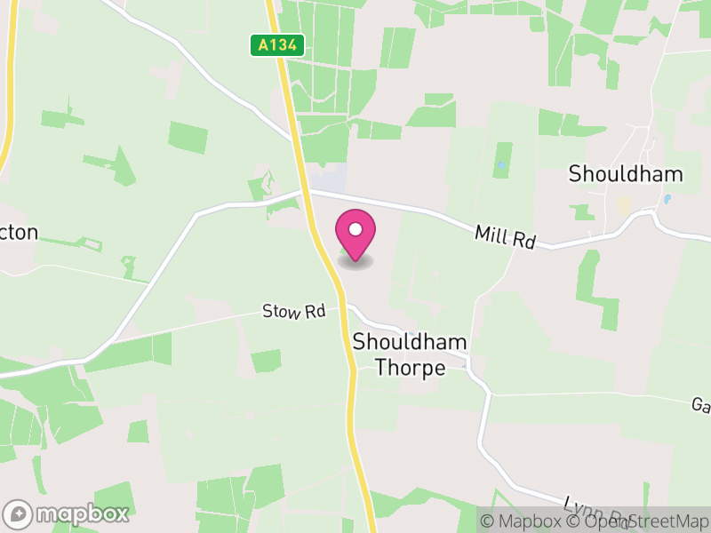 Map of Shouldham Thorpe, King's Lynn and West Norfolk