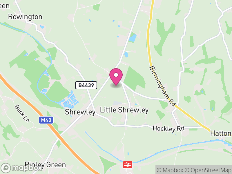 Map of Shrewley, Warwick