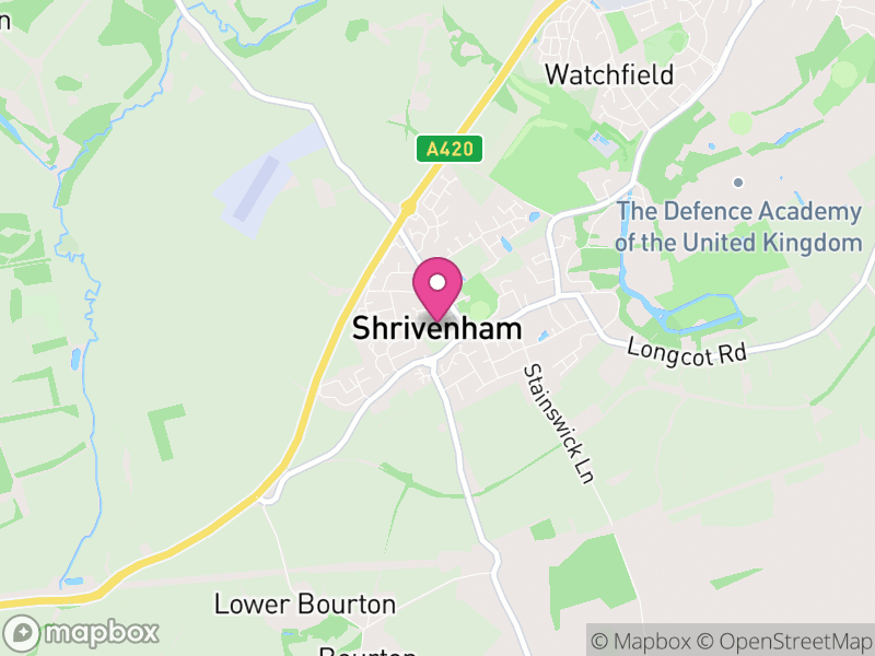 Map of Shrivenham, Vale of White Horse