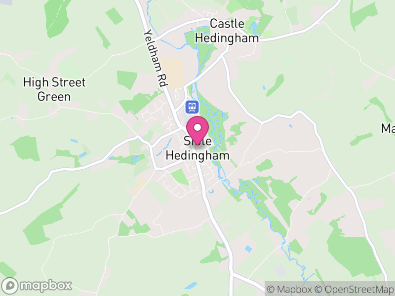 Map of Sible Hedingham, Braintree
