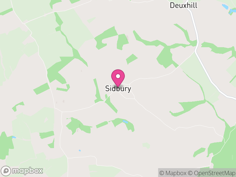 Map of Sidbury, England