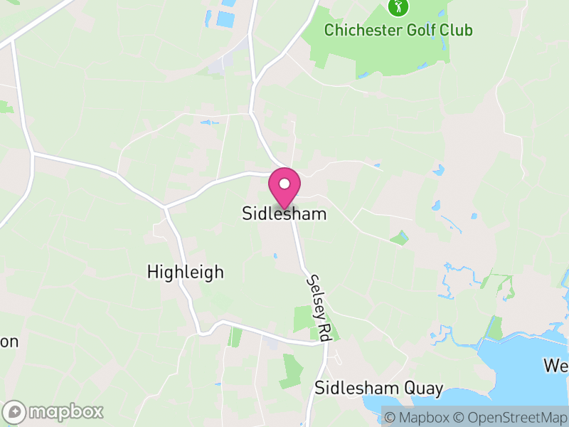 Map of Sidlesham, Chichester