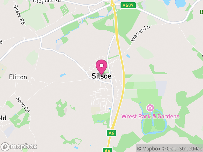 Map of Silsoe, Central Bedfordshire