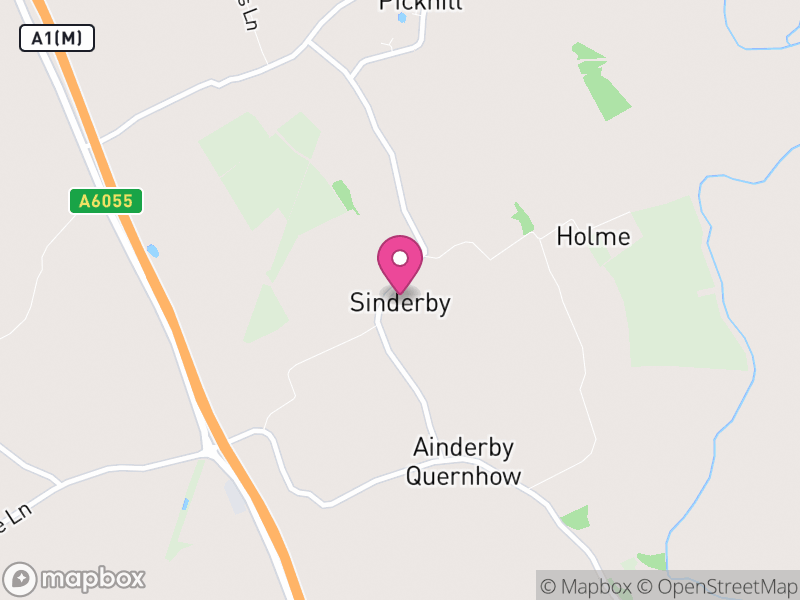 Map of Sinderby, North Yorkshire