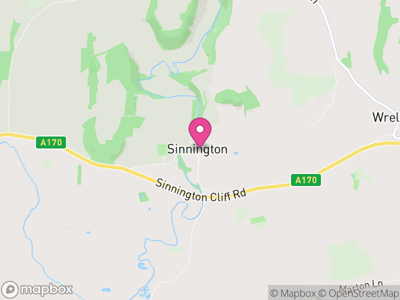 Map of Sinnington, North Yorkshire