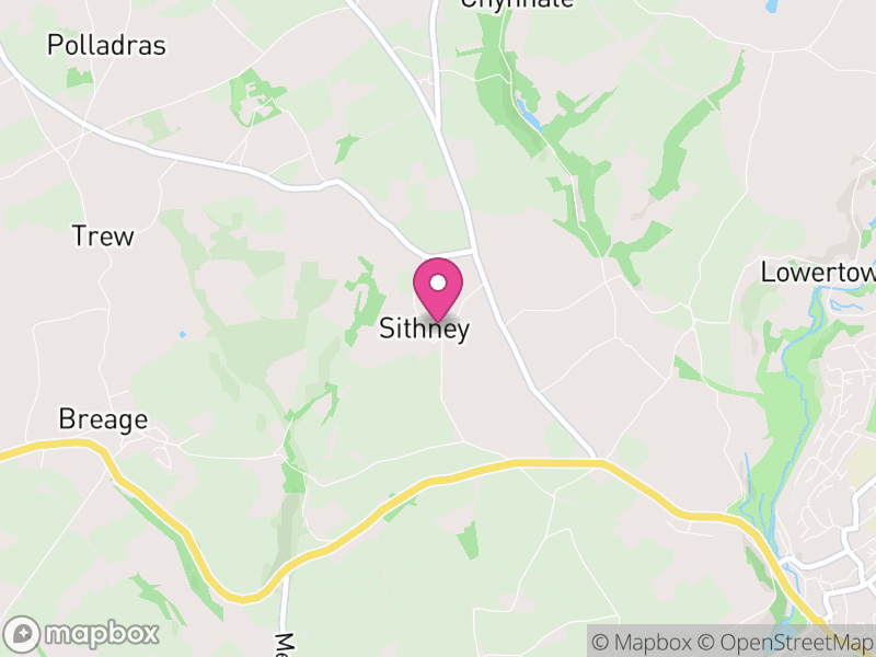 Map of Sithney, Cornwall