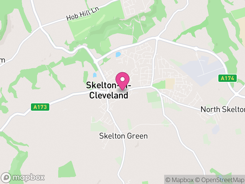 Map of Skelton and Brotton, Redcar and Cleveland