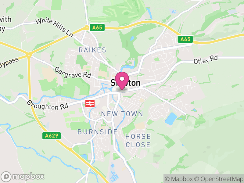 Map of Skipton, North Yorkshire