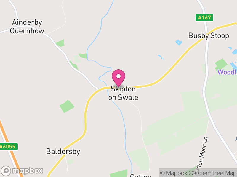 Map of Skipton-on-Swale, North Yorkshire