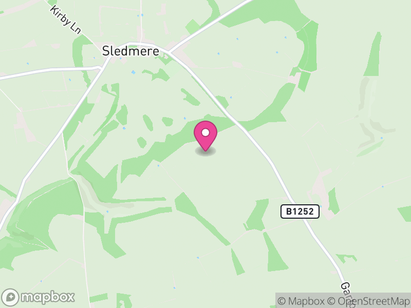 Map of Sledmere, East Riding of Yorkshire