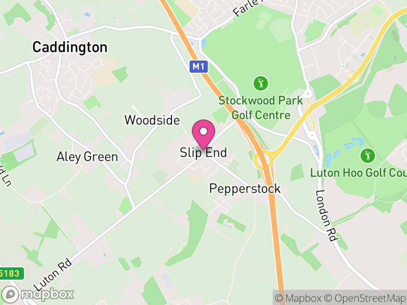 Map of Slip End, Central Bedfordshire